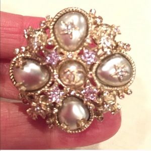 Chanel cocktail ring.